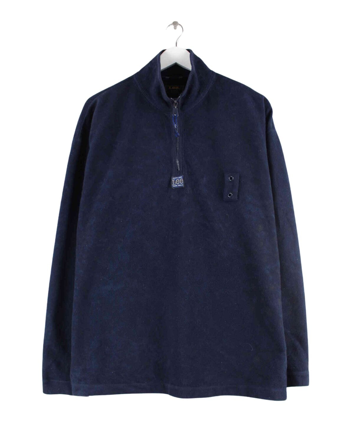 Lee y2k Fleece Half Zip Sweater Blau L (front image)
