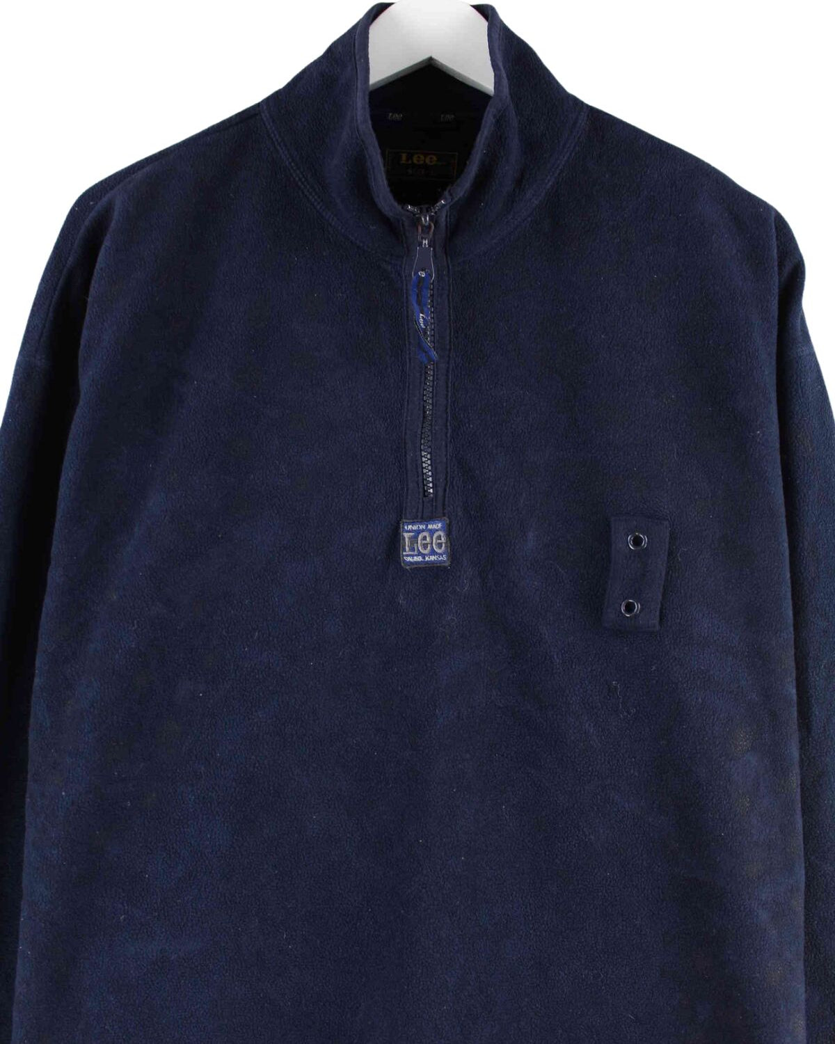 Lee y2k Fleece Half Zip Sweater Blau L (back image)