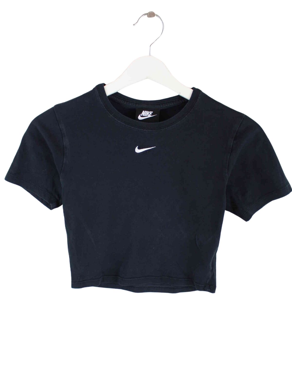 nike swoosh top black