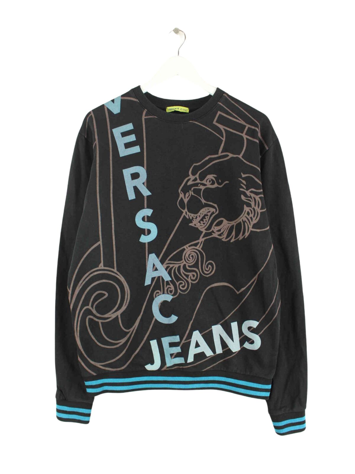 Versace Jeans Print Sweater Schwarz M (front image)