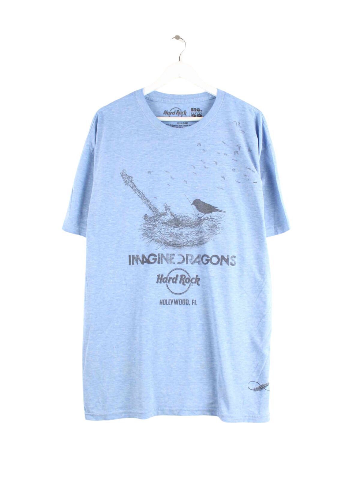 Hard Rock Cafe Hollywood Imagine Dragon Print T-Shirt Blau XXL (front image)