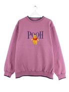 Disney 90s Vintage Pooh Embroidered Sweater Lila XL (front image)