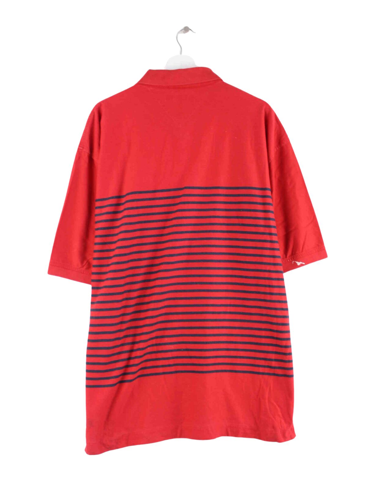 Tommy Hilfiger Striped Polo Rot XXL (back image)