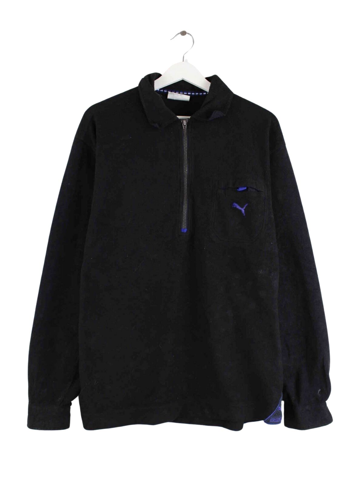 Puma 00s Fleece Half Zip Sweater Schwarz XL (front image)