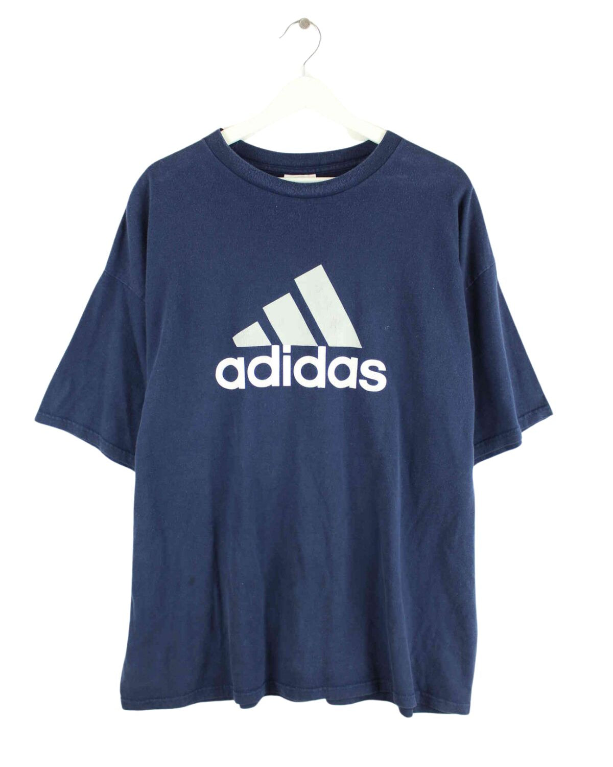 Adidas y2k Print T-Shirt Blau XL (front image)