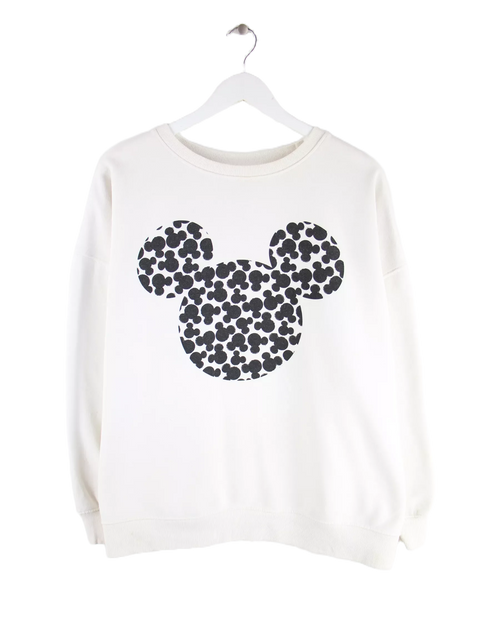 Disney Damen Mickey Mouse Print Sweater Weiß XXL