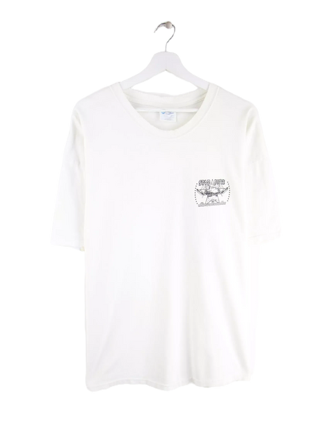 Port & Company 2007 Starfire Print T-Shirt Weiß XL