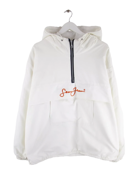 Sean John Y2K Spellout Embroidery Windbreaker Weiß XXL