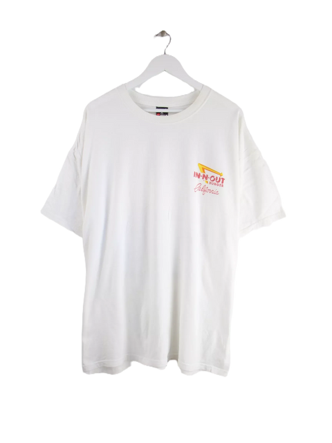Hanes In-N-Out California Print T-Shirt Weiß XL