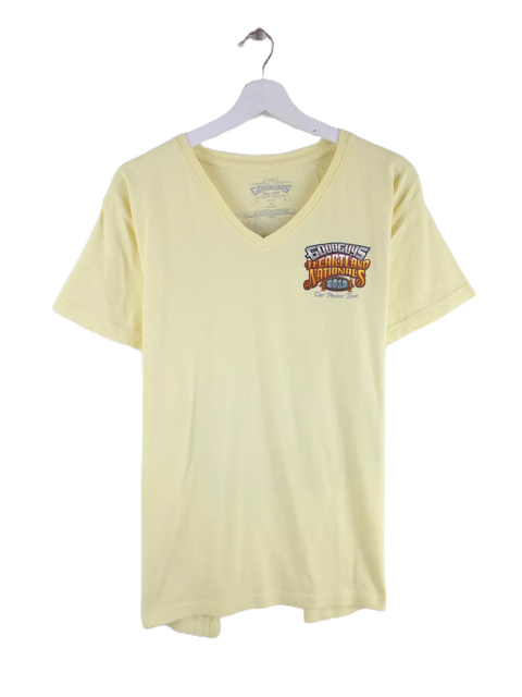 Vintage Damen Heartland Nationals Des Moines Iowa 2018 Print T-Shirt Gelb XXL