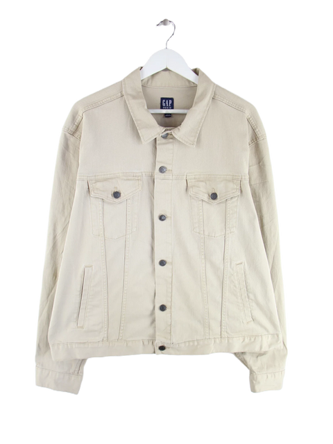 GAP Damen Classic Jeansjacke Beige XXL