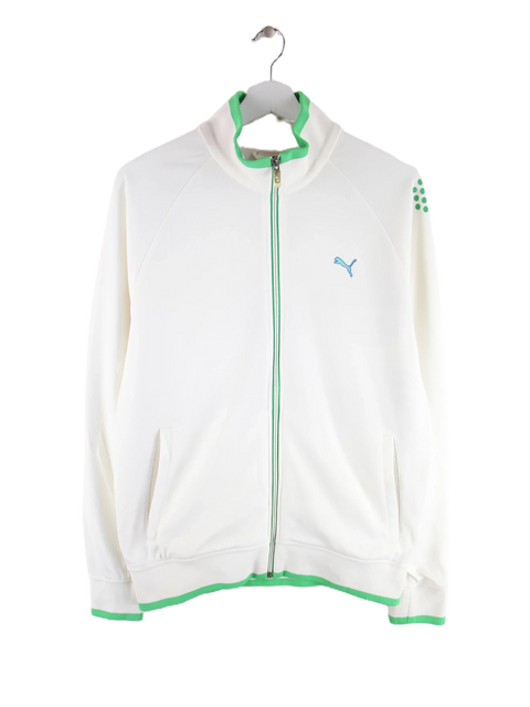 Puma 90s Vintage Geometric Pattern Sweatjacke Weiß S