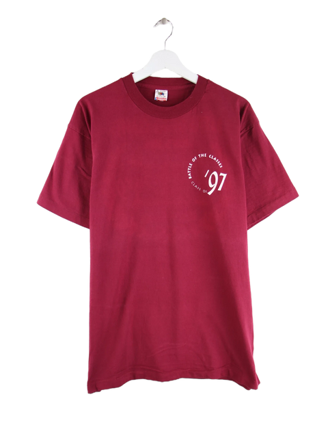 Fruit of the Loom 1995 Vintage Battle Of The Classes Olympics Print T-Shirt Rot XL