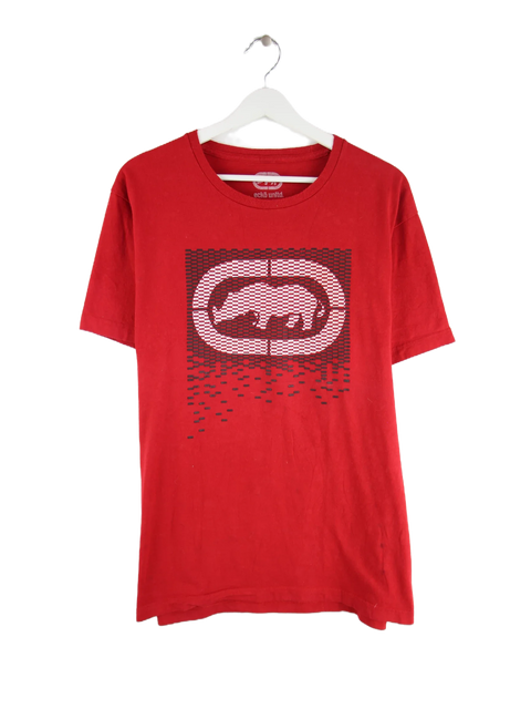 Ecko Y2K Big Logo Print T-Shirt Rot L