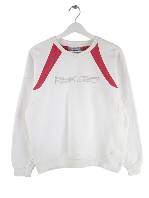 Reebok Y2K Embroidered Logo Damen Sweater Weiß M