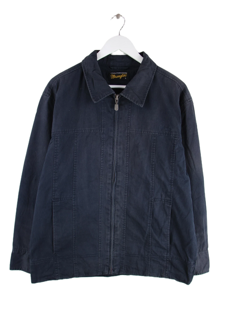 Wrangler 90s Vintage Cord Harrington Jacke Blau L
