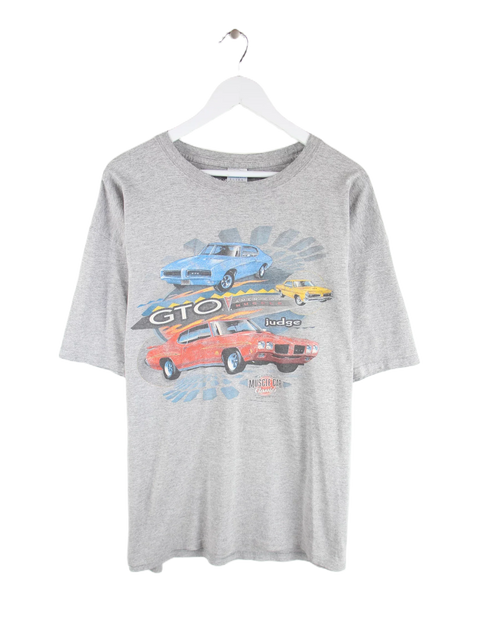 Gildan 00s Muscle Car Print T-Shirt Grau XL
