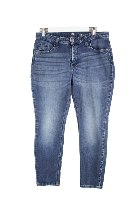 Lee Midrise Skinny Damen Jeans Blau W34