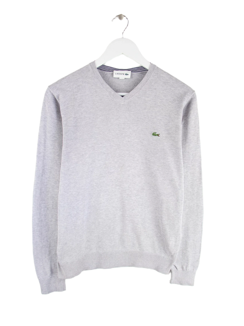 Lacoste V-Neck Sweater Grau XS