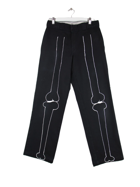 Dickies Skeleton Print Hose  Jeans Schwarz W30 L30