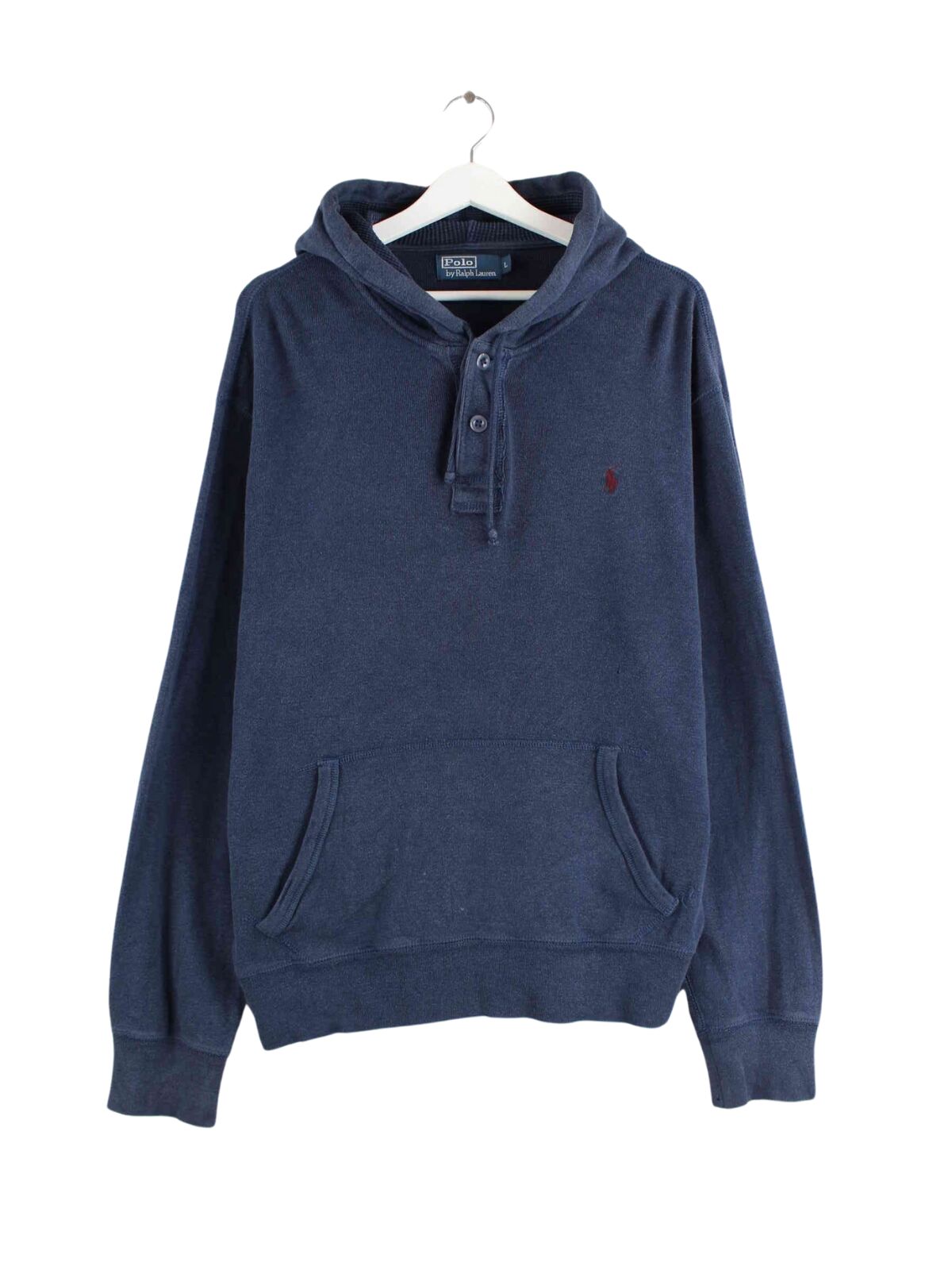 Ralph Lauren 90s Vintage Hoodie Blau L (front image)