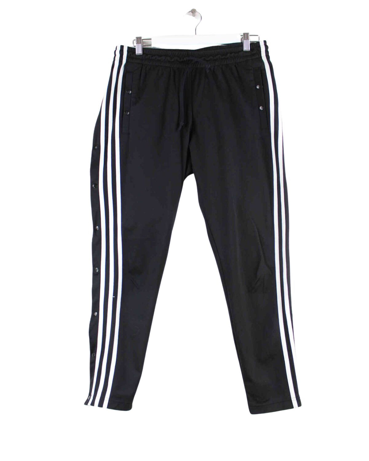 Adidas 3-Stripes Knopf Track Pants Schwarz S (front image)