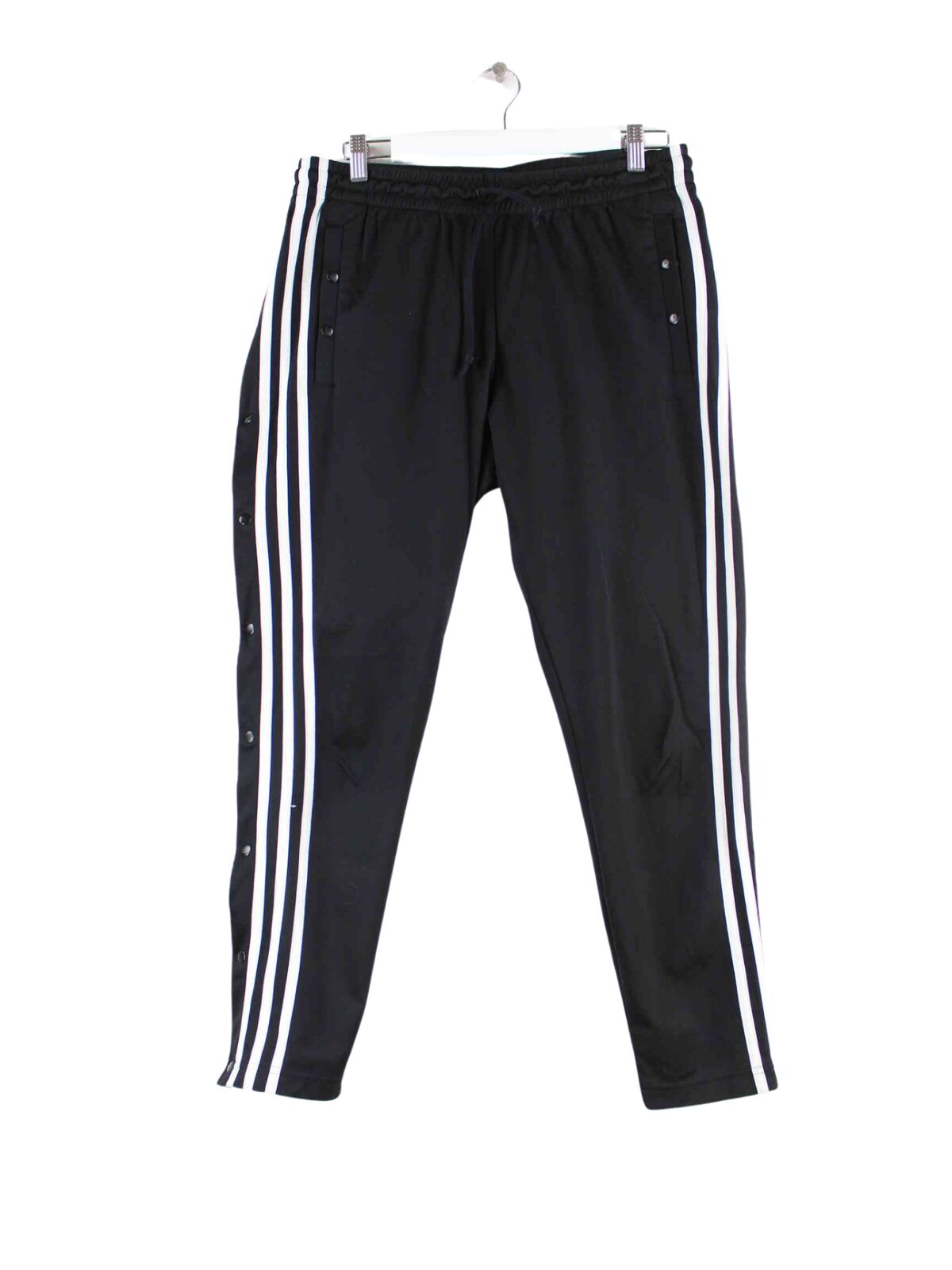 Adidas 3-Stripes Knopf Track Pants Schwarz S (front image)