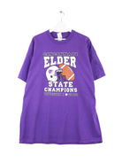 Fruit of the Loom 2002 Cincinnati Elder State Champions Print T-Shirt Lila XXL (front image)