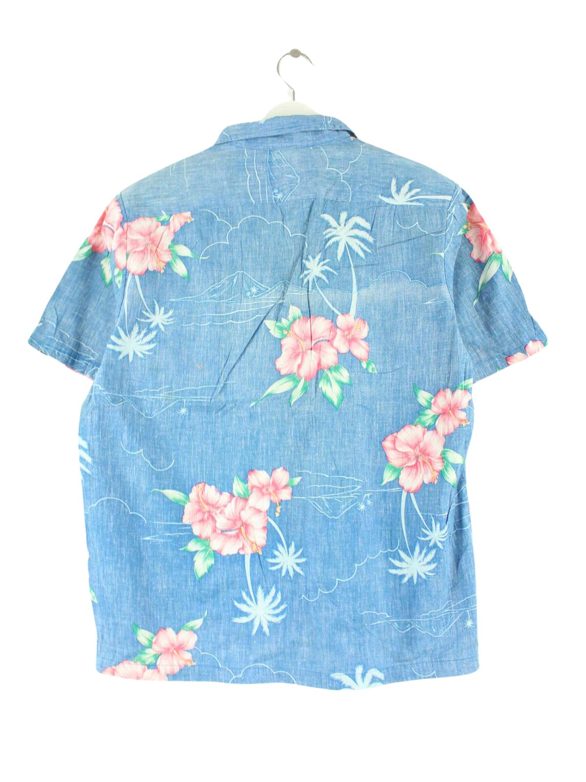 Vintage 00s Hawaii Hemd Blau M (back image)