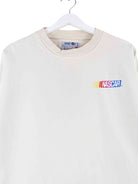 Nascar 90s Vintage Embroidered Sweater Beige L (back image)