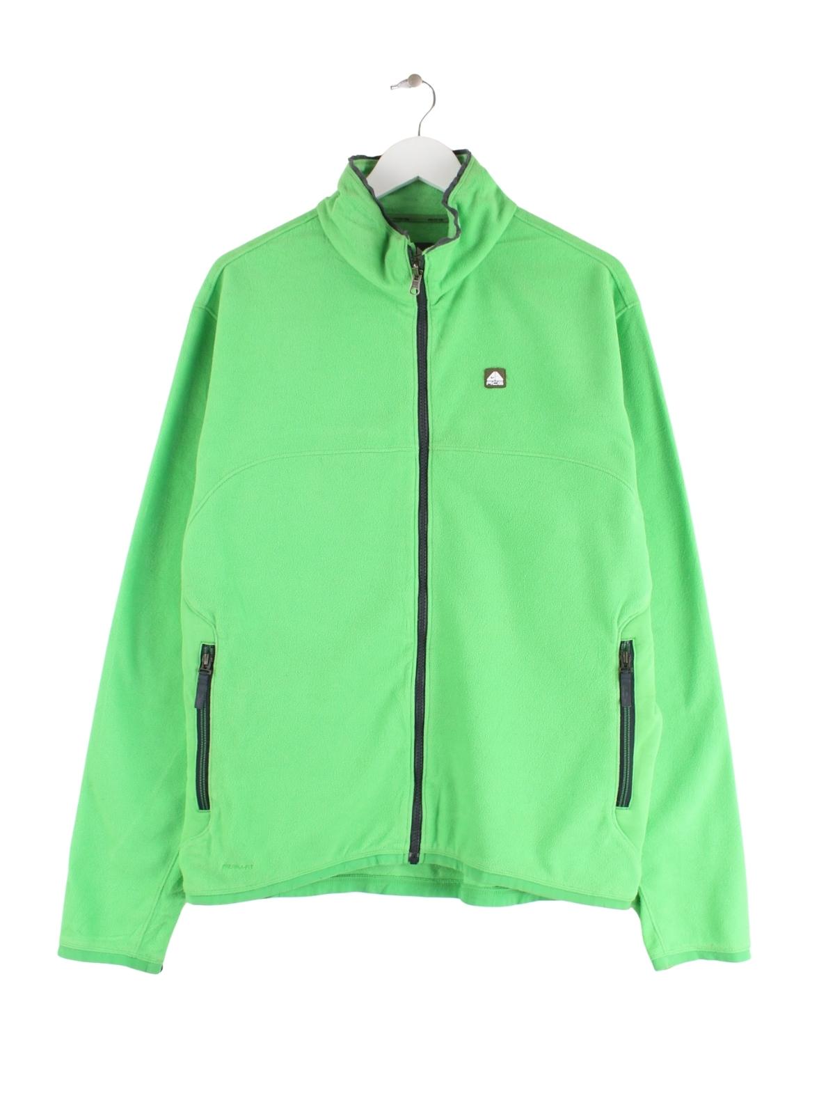 nike acg fleece jacket green