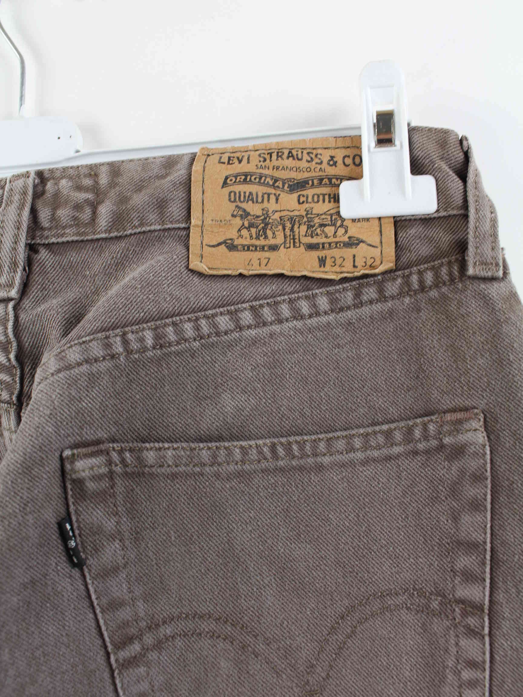 Levi s 417 Black Tab Jeans Brown W32 L32 Peeces