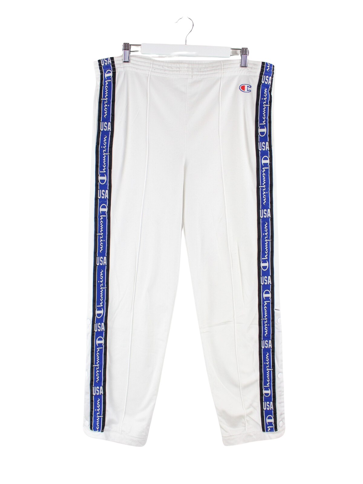 Champion 90s Vintage Tape Track Pants White M Peeces