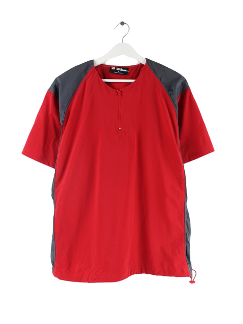 Wilson Half Zip Trikot Rot M