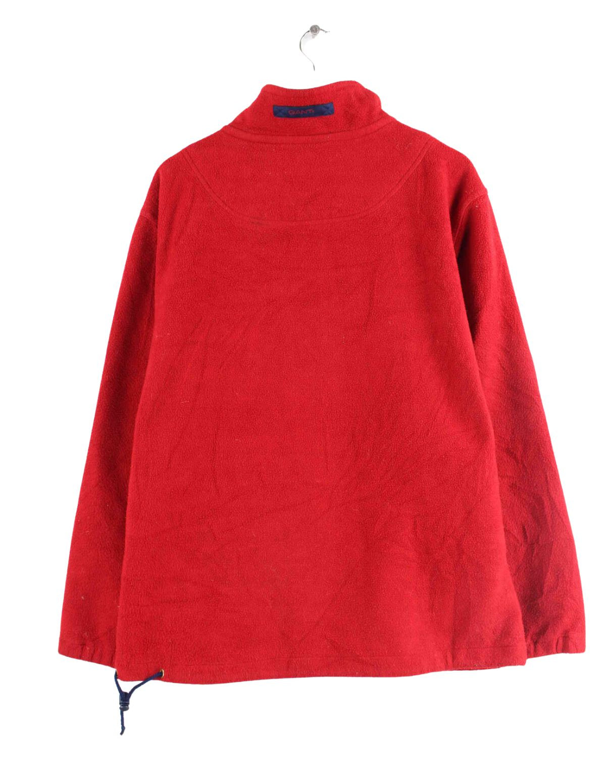 Gant 90s Vintage Fleece Half Zip Sweater Rot L (back image)