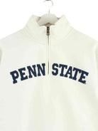 Jansport y2k Pennstate Embroidered Half Zip Sweater Weiß S (back image)