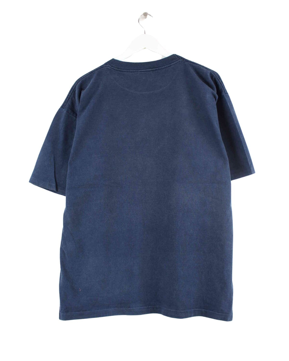 Vintage 2001 Boys Town Print Single Stitched T-Shirt Blau XL (back image)