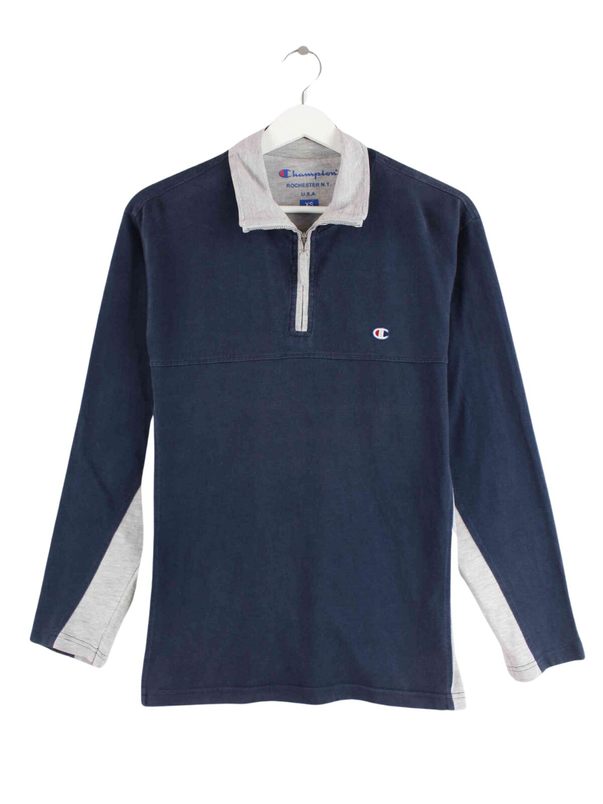 Champion Half Zip Sweater Blau XS (front image)