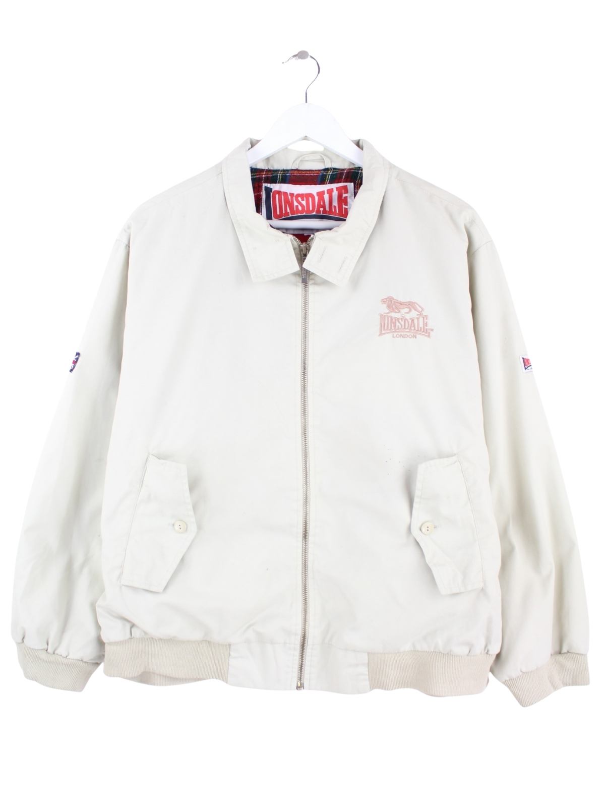 Lonsdale 90s Vintage Bomber Jacke Beige S – Peeces
