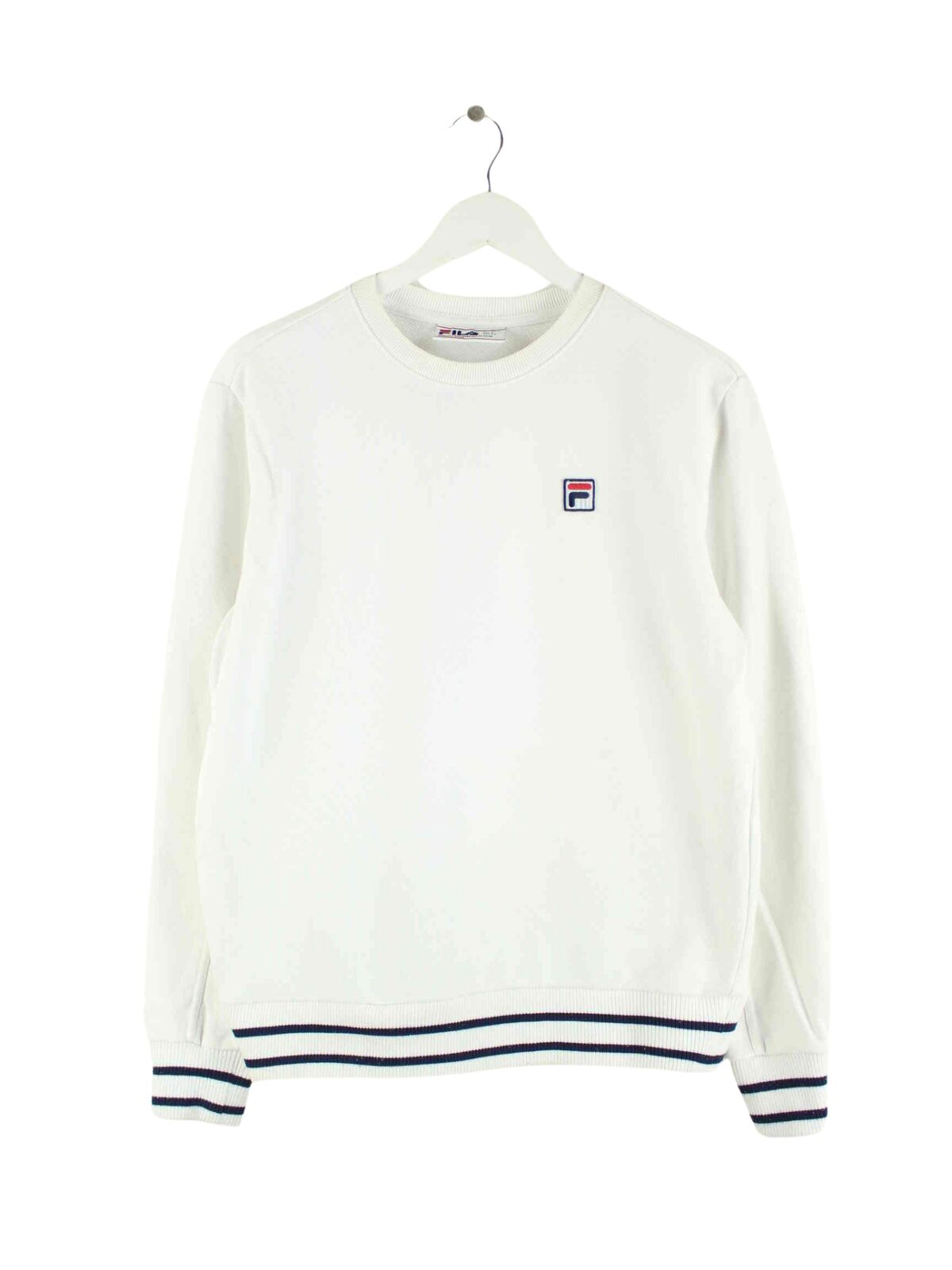 Fila Damen y2k Basic Sweater Weiß S (front image)