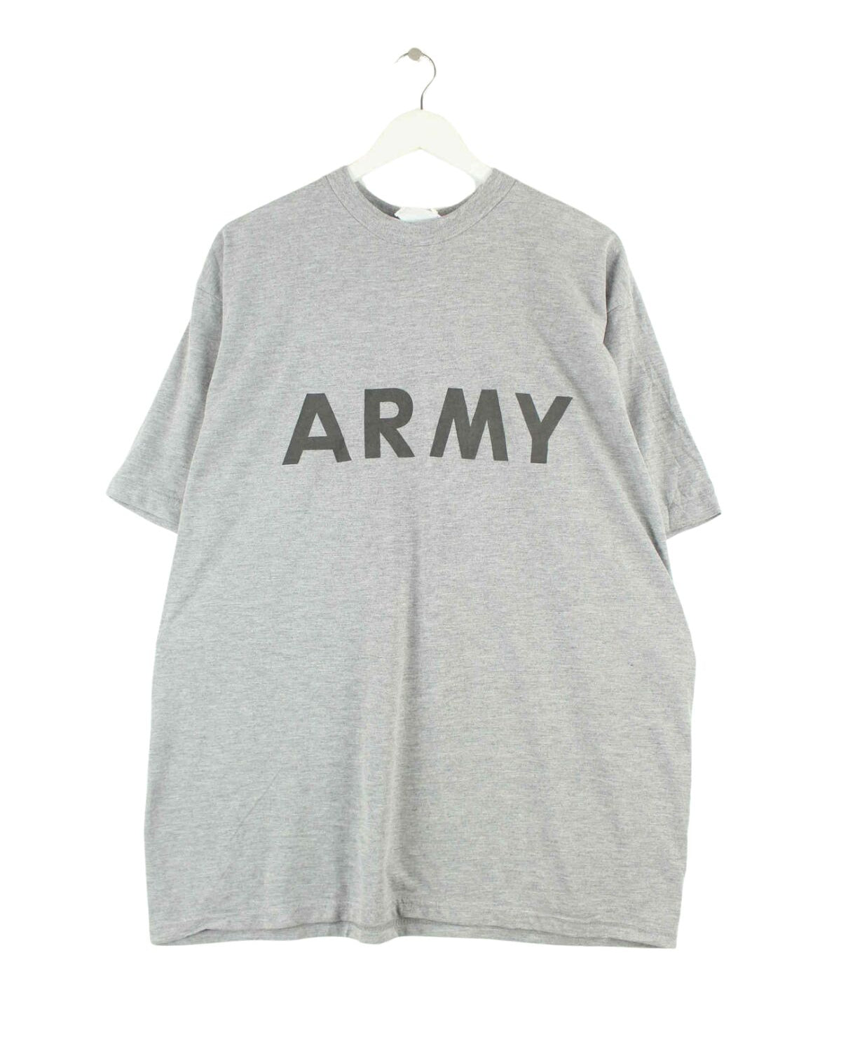 Vintage Army Print T-Shirt Grau XXL (front image)