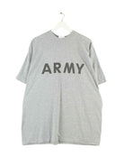 Vintage Army Print T-Shirt Grau XXL (front image)