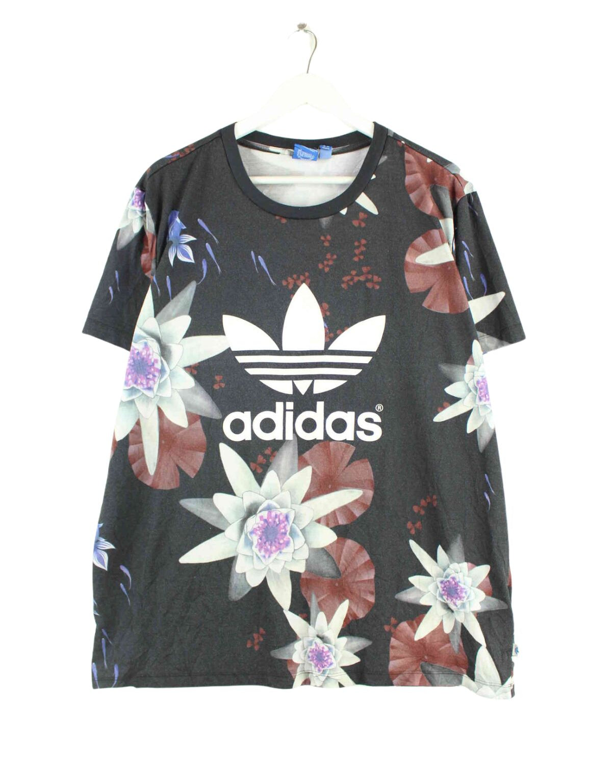 Adidas Flowers Motive T-Shirt Mehrfarbig XL (front image)