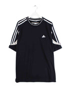 Adidas 90s Vintage 3-Stripes T-Shirt Schwarz L (front image)