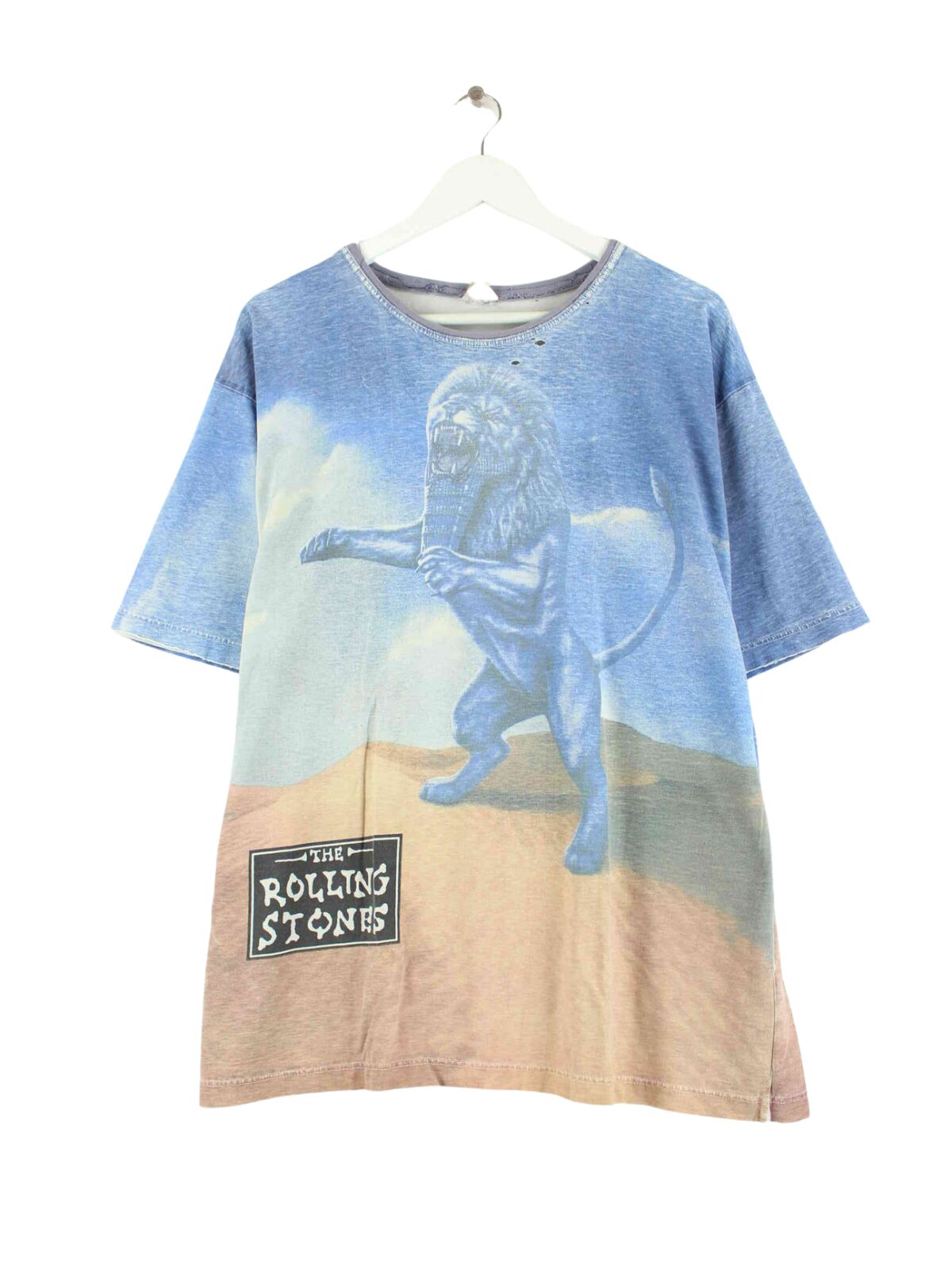 The Rolling Stones 90s Vintage Bridges To Babylon Babylon Motive T-Shirt Blau XL (front image)