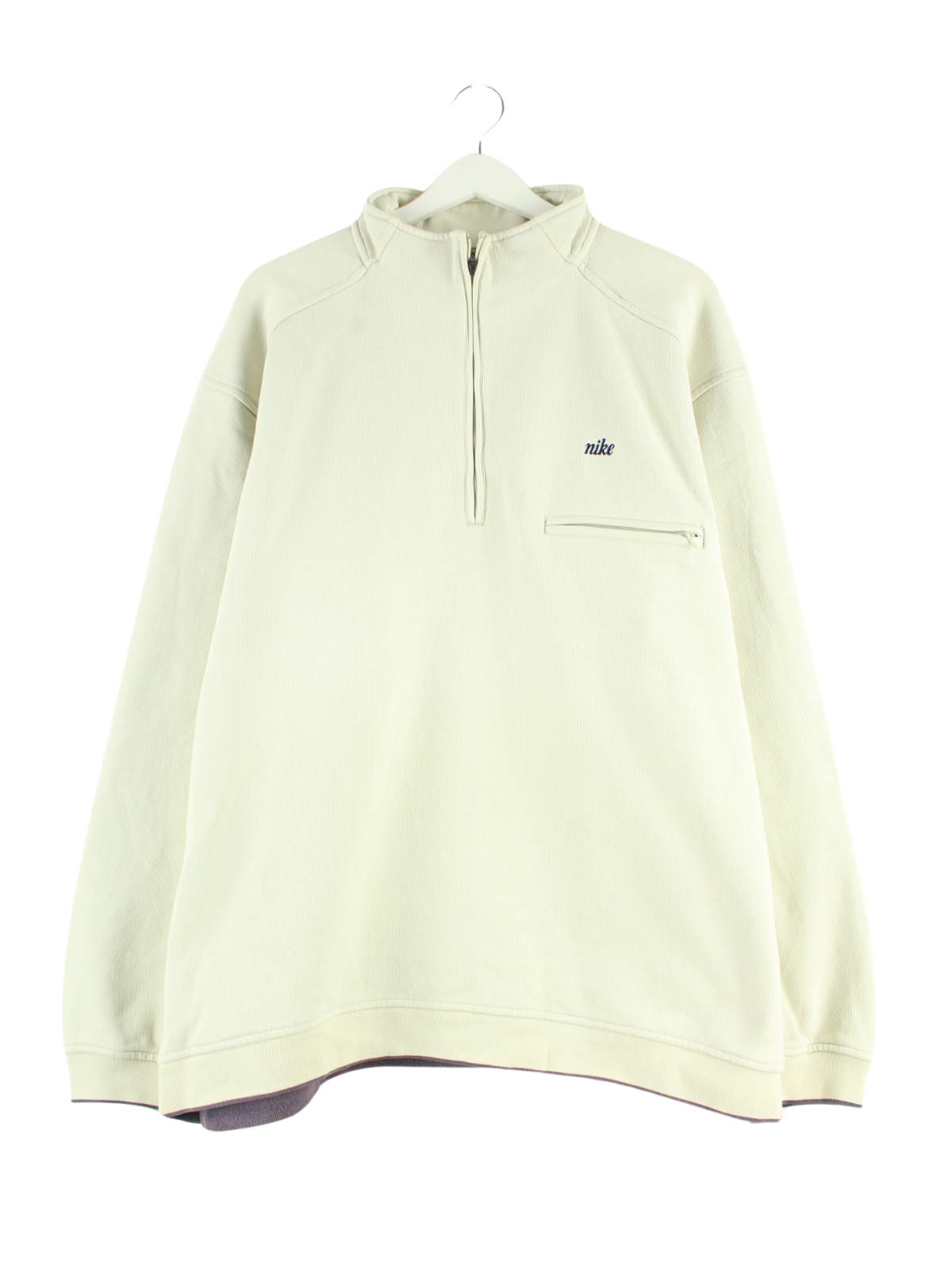 nike cream quarter zip