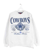 Vintage 90s NFL Cowboys Print Sweater Grau M (front image)