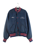 Holloway 90s Vintage Embroidered College Bomber Jacke Blau XL (front image)