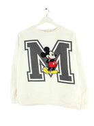 Disney Damen Mickey Mouse Embroidered Sweater Weiß S (front image)