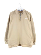 Reebok y2k Embroidered Half Zip Sweater Beige L (front image)